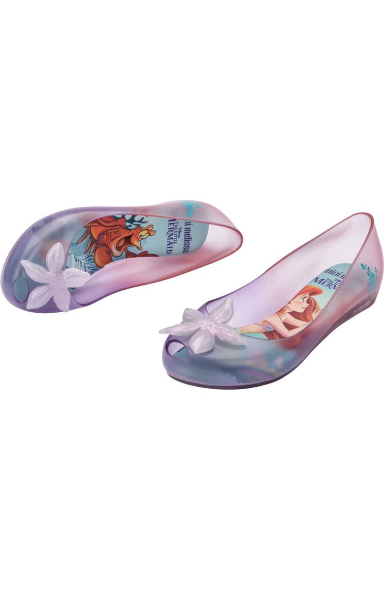 Mini Melissa x Disney<sup>®</sup> The Little Mermaid Mini Ultragirl Flat, Alternate, color,