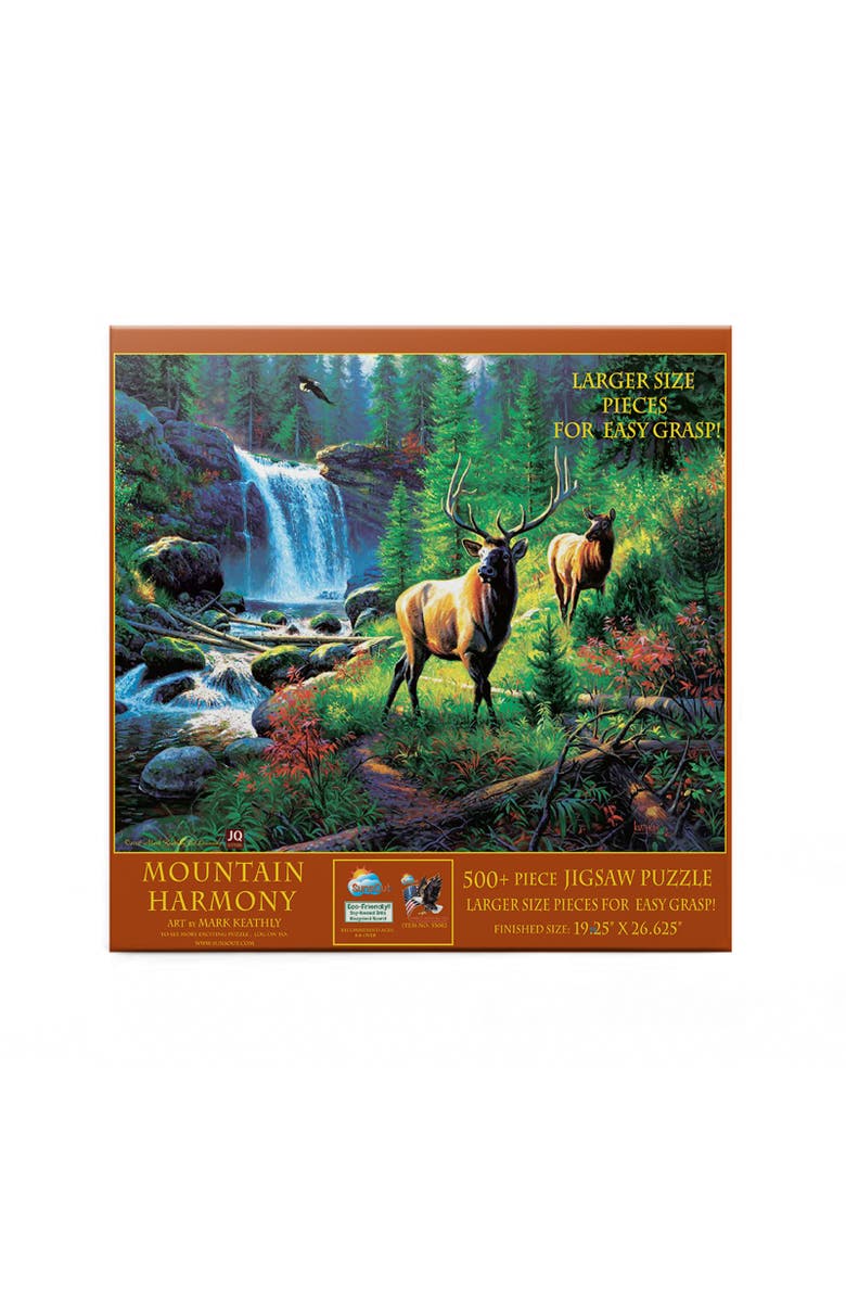 Sunsout Mountain Harmony 500 piece Jigsaw Puzzle for Adults Large Pieces, Alternate, color, Multicolor