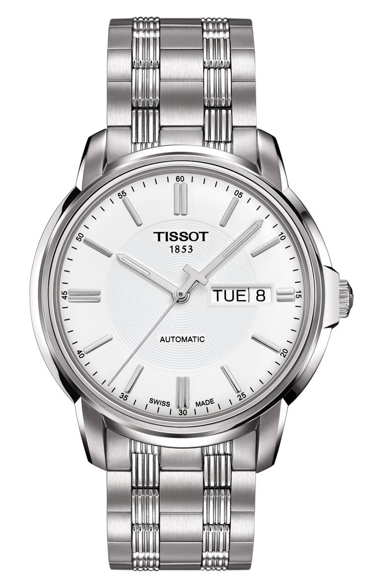 Tissot Automatics Bracelet Watch, 39mm, Main, color, 