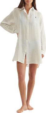Polo Ralph Lauren Boyfriend Long Sleeve Cover-Up Tunic