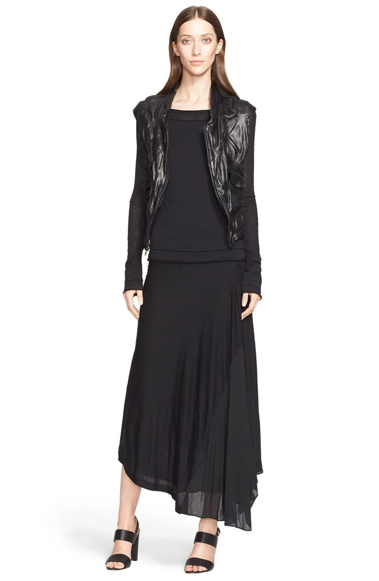 Donna Karan New York Nappa Leather Vest, Alternate, color,