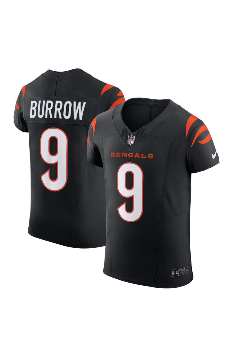 Nike Men's Nike Joe Burrow Black Cincinnati Bengals Vapor F.U.S.E. Elite Jersey, Main, color, Black