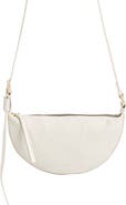 AllSaints Half Moon Leather Crossbody Bag
