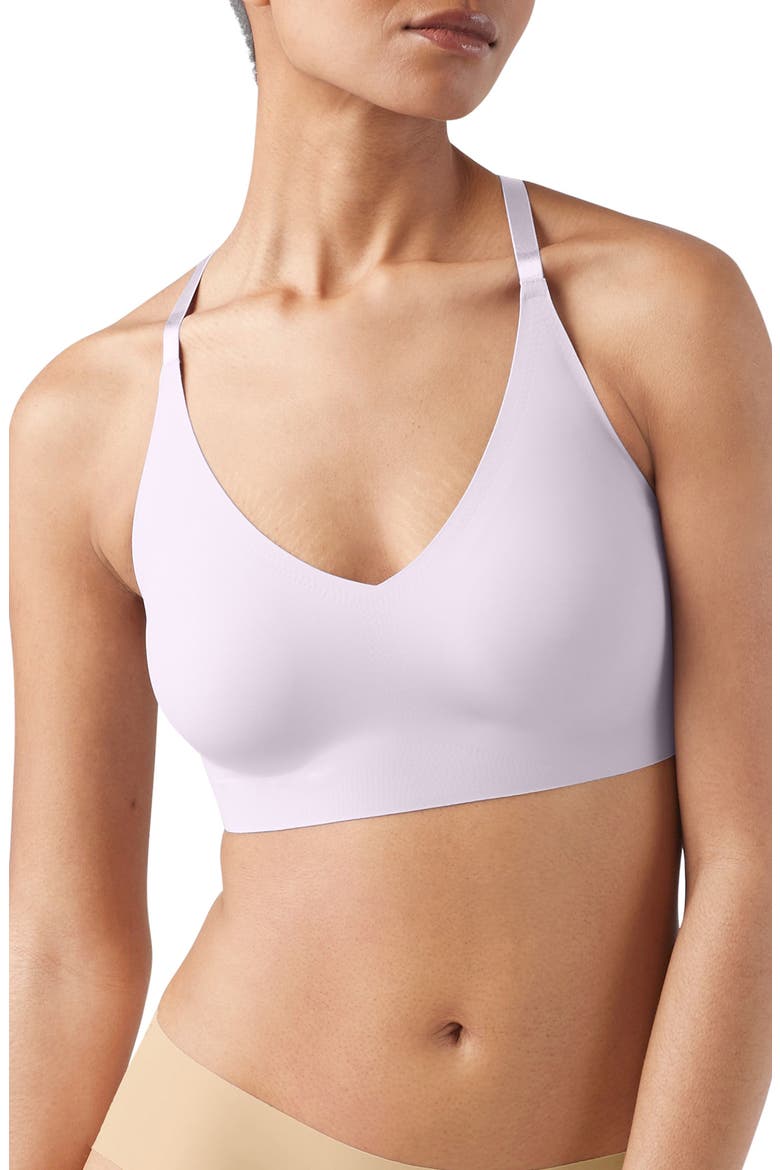 Triangle Lace Racerback Bralette, Main, color, LILAC MIST