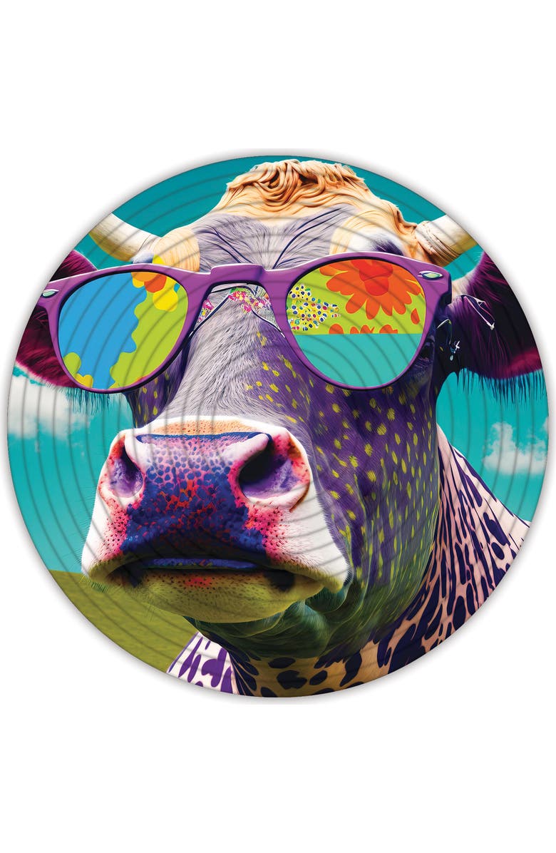 Spin Flip Puzzle Hippy Dog & Cow 2In1 Doublesided Puzzle, Alternate, color, Multicolored