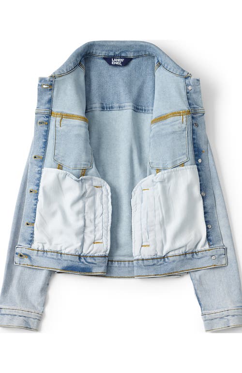 LANDS' END LANDS' END PLUS SIZE DENIM TRUCKER JACKET