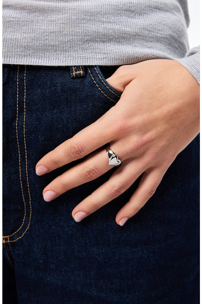 Heart Ring - Isla Silver, Alternate, color, Silver
