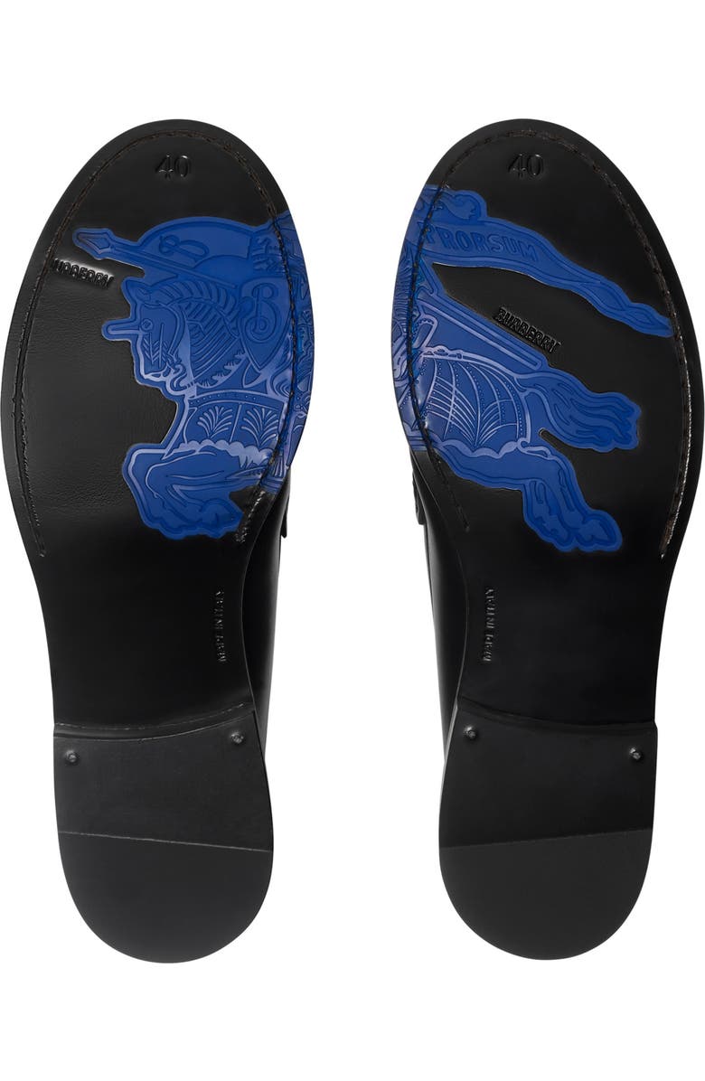 Burberry Women's Leather Cadet Loafers, Alternate, color, Black