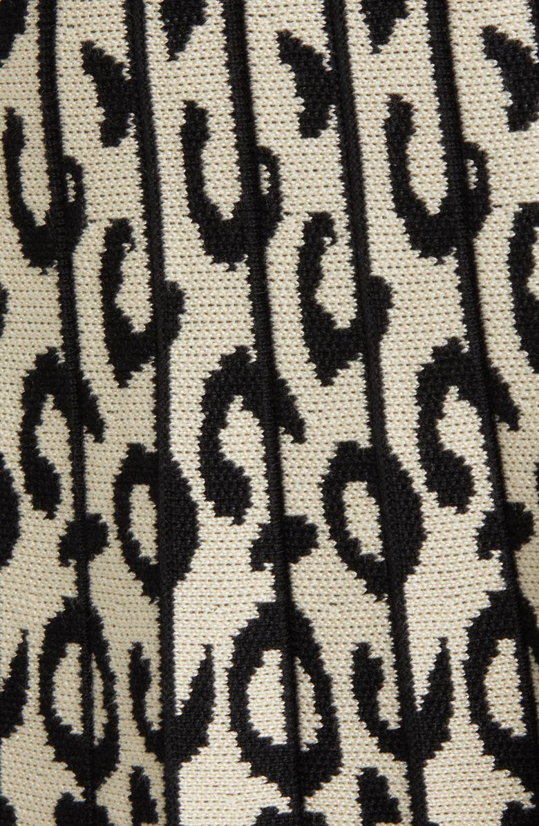 NIKKI LUND Mija Jacquard Skirt, Alternate, color, Black