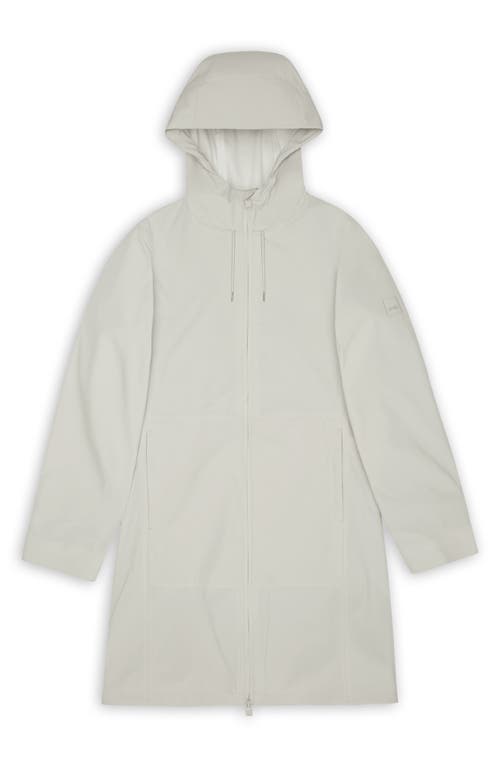 Rains Suva Hardshell Long W Rain Jacket In Matrix In Matrix