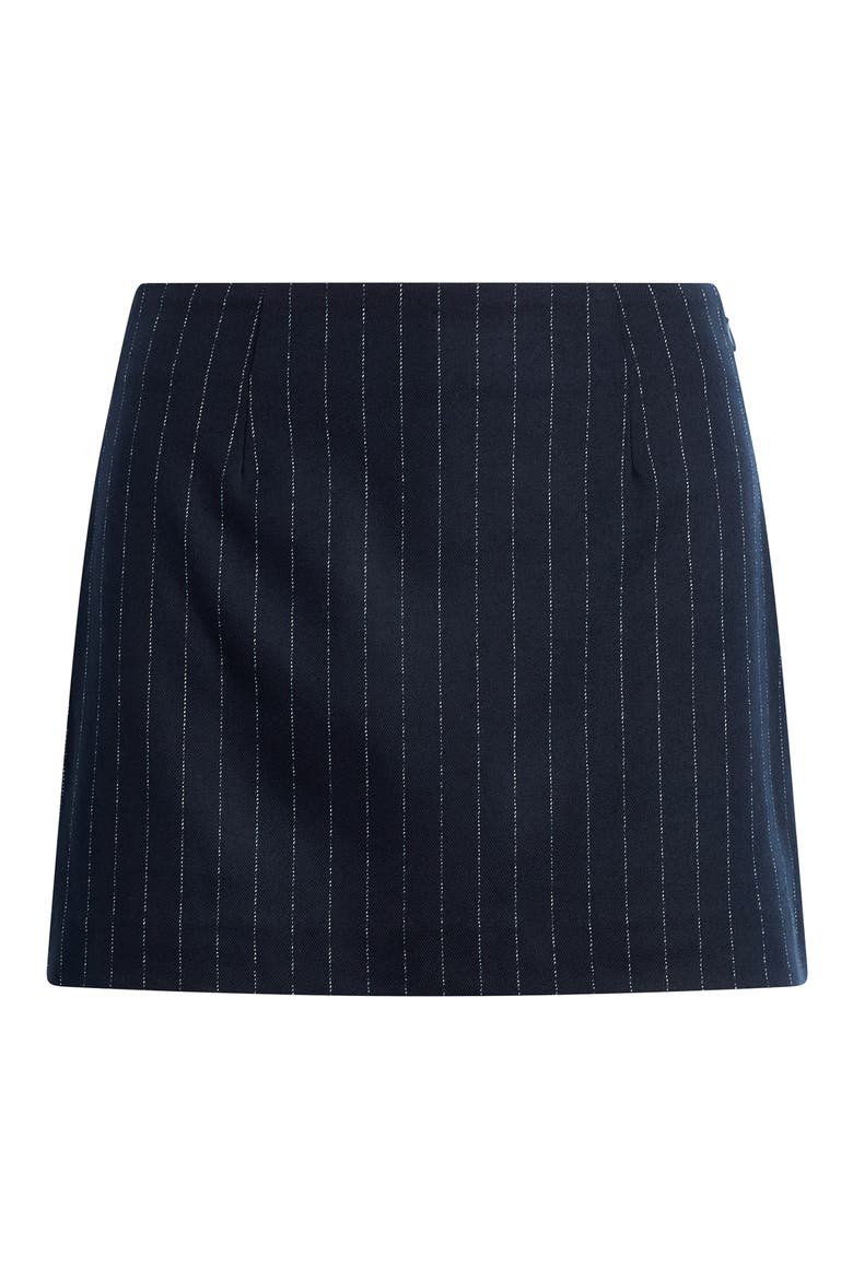 The Favorite Skort, Alternate, color, NAVY PINSTRIPE