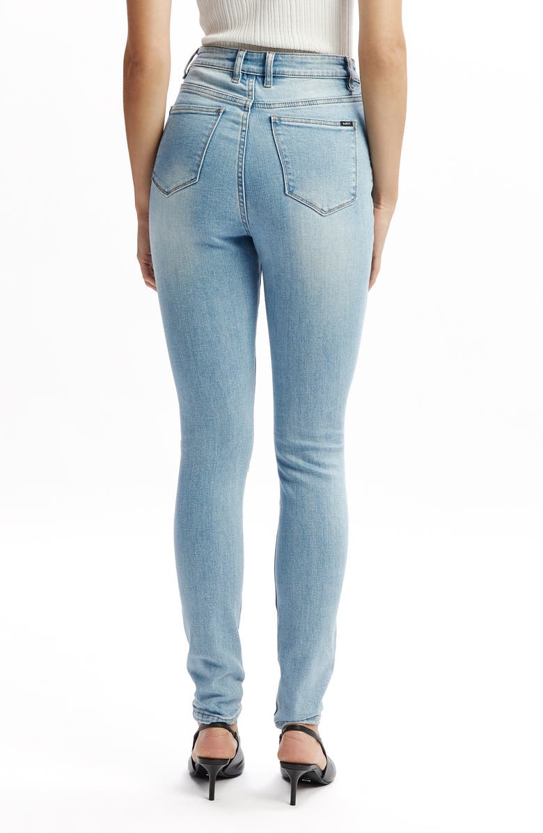 Bardot Khloe High Waist Skinny Jeans, Alternate, color, Mid Blue
