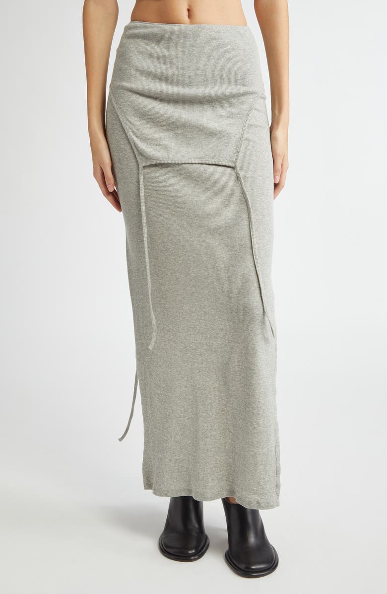 Eckhaus Latta Cotton Rib Flip Skirt, Main, color, 