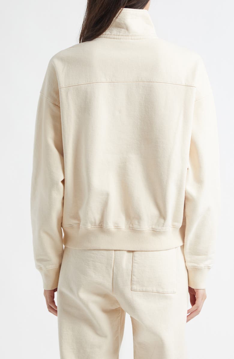 Sporty & Rich x Le Bristol Paris Faubourg Quarter Zip Pullover, Alternate, color, 
