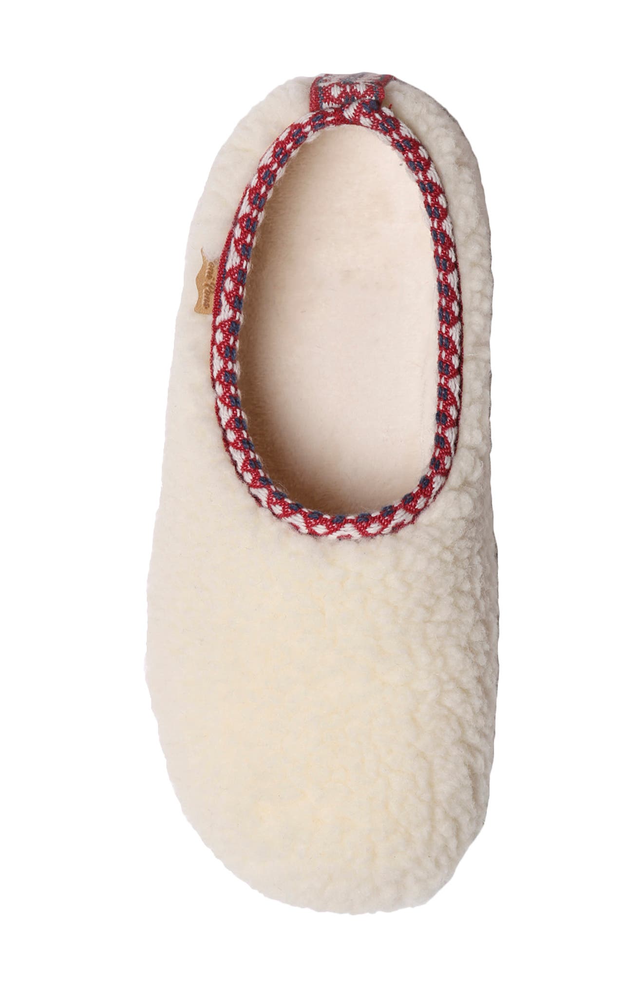 Toni Pons Marta Fleece Slipper, Alternate, color, White Wool