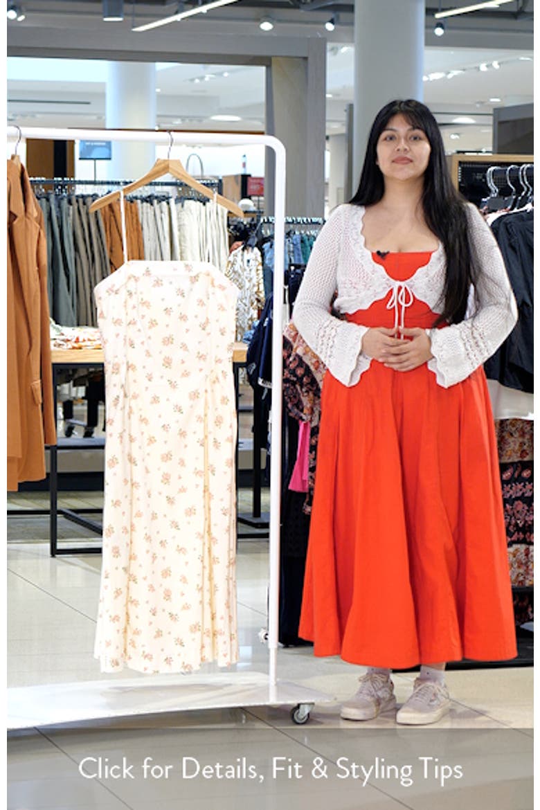 Ditsy Floral A-Line Midi Dress video