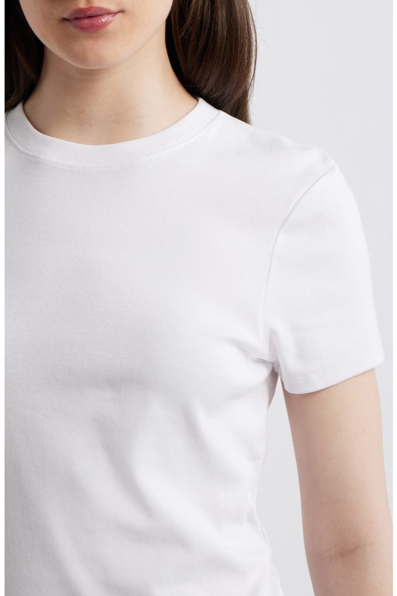 Classic Fitted Stretch Cotton T-Shirt, Alternate, color, WHITE