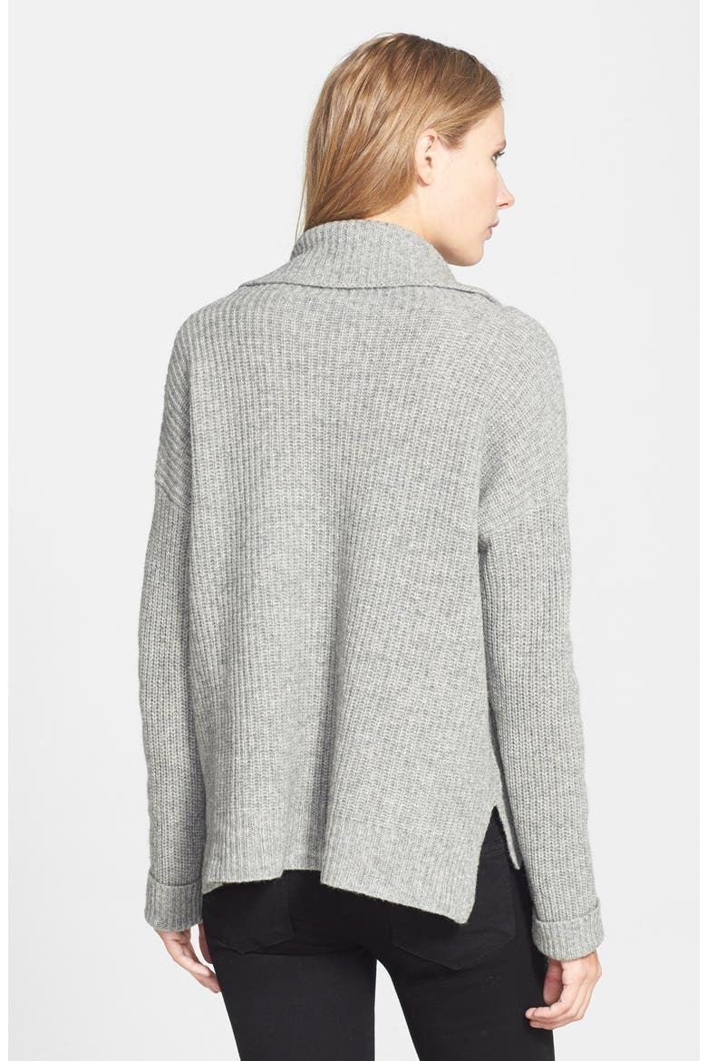 Yak & Merino Cowl Neck Sweater, Alternate, color, MOON