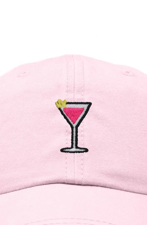 Dalix Cosmo Embroidered Casual Hat In Washed Pink