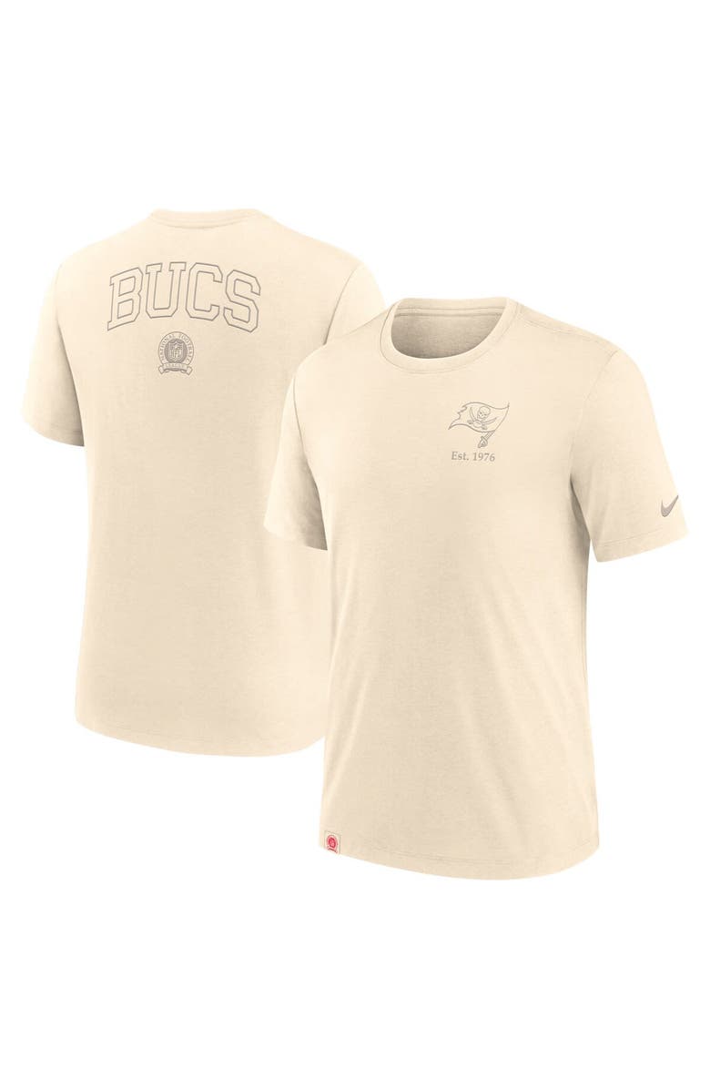 Nike Men's Nike Cream Tampa Bay Buccaneers Glory Tri-Blend T-Shirt, Alternate, color, Cream