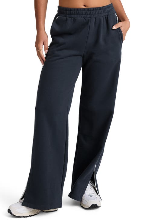 Piper LuxeFleece Side Slit Wide Leg Pants