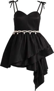 Tulleen Sweetheart Bow Belt Dress