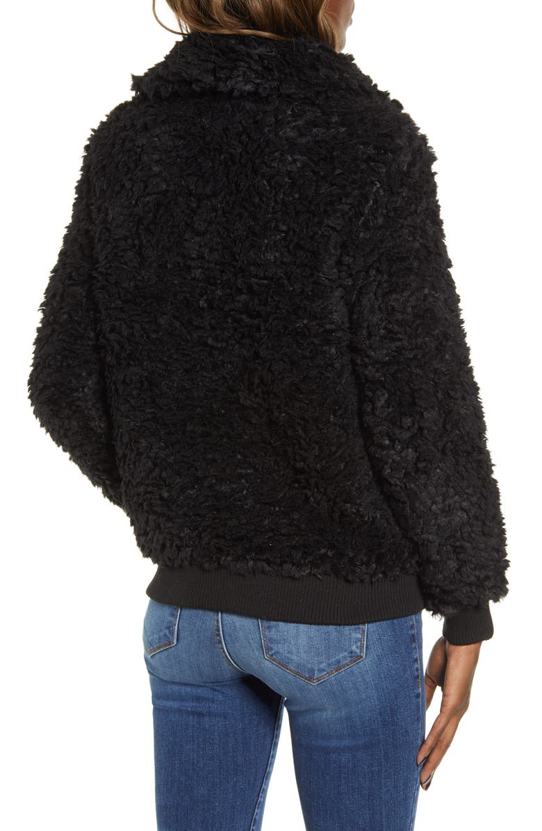 BB Dakota by Steve Madden BB Dakota Teddy Or Not Faux Fur Bomber Jacket, Alternate, color, 