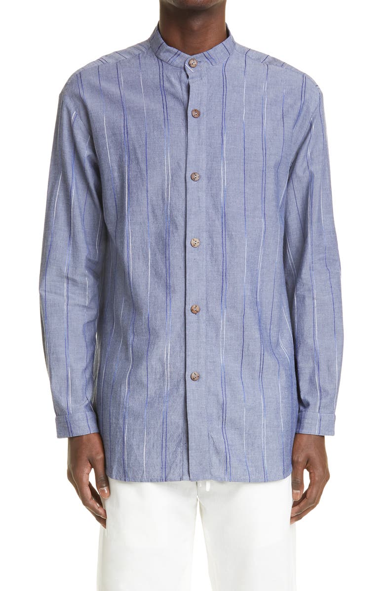 SMR Days Embroidered Long Sleeve Cotton Button-Up Shirt, Main, color,