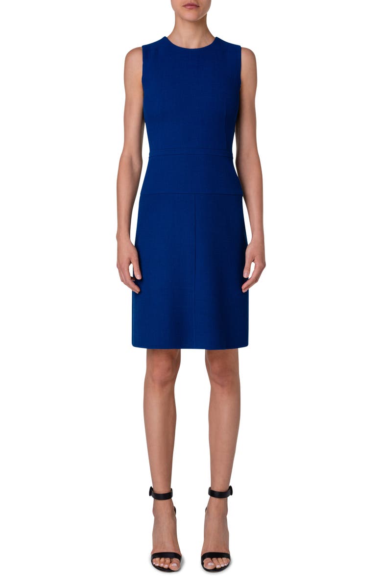 Akris Virgin Wool Sheath Dress, Main, color, 