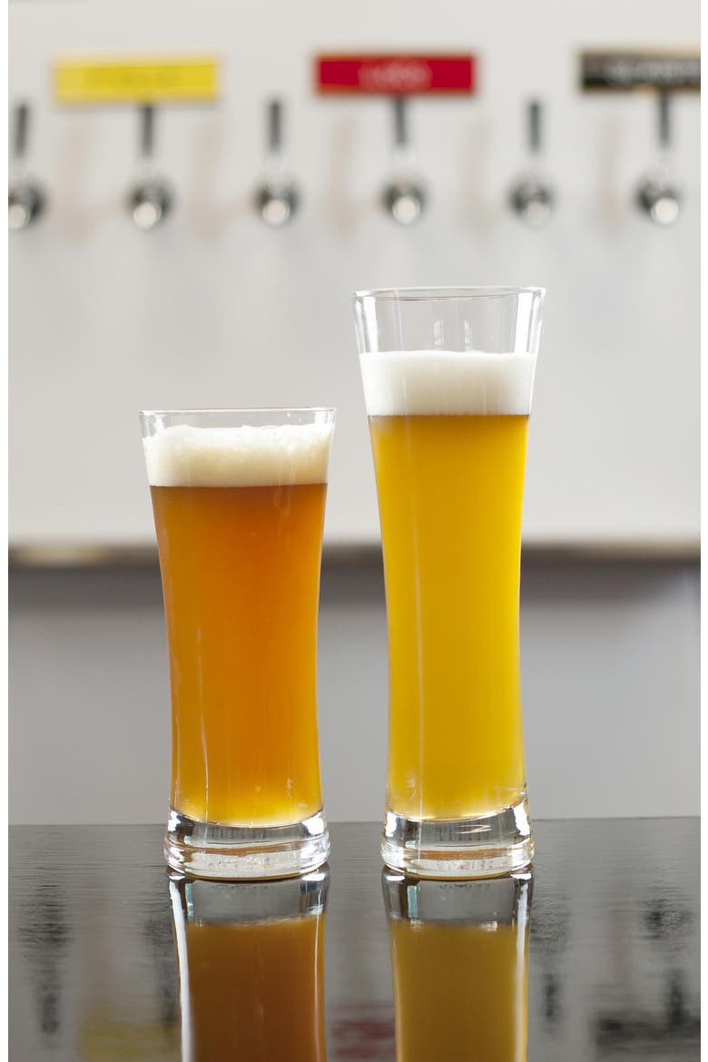 Beer Basic Set of 6 Beer Glasses, Alternate, color, CLEAR