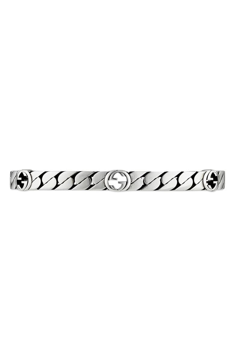 Gucci Men's Interlocking-G Cuff Bracelet, Main, color,