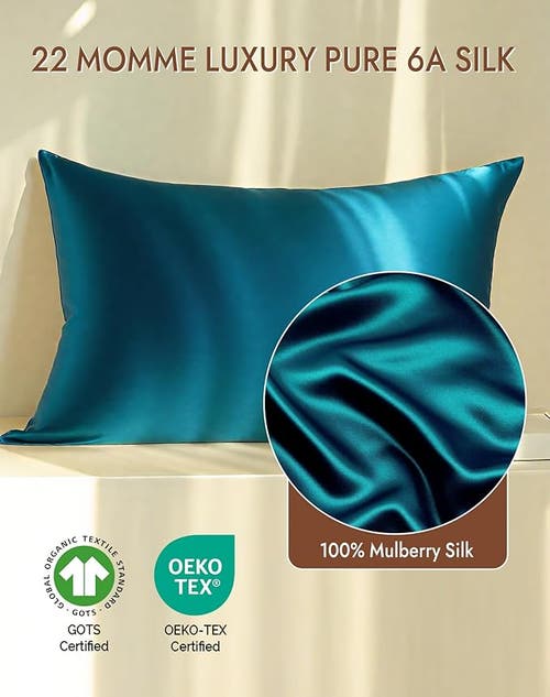 Silksilky 22momme 100% Mulberry Silk Envelope Pillowcase In Blue