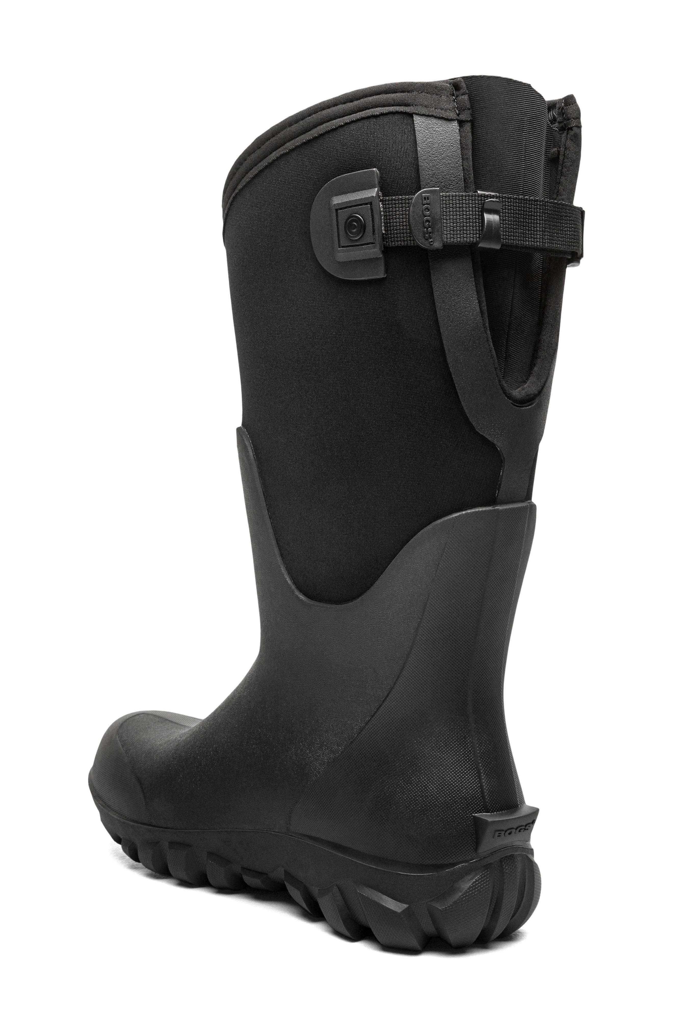 Bogs Classic Seamless Adjustable Calf Tall Rain Boot, Alternate, color, Black