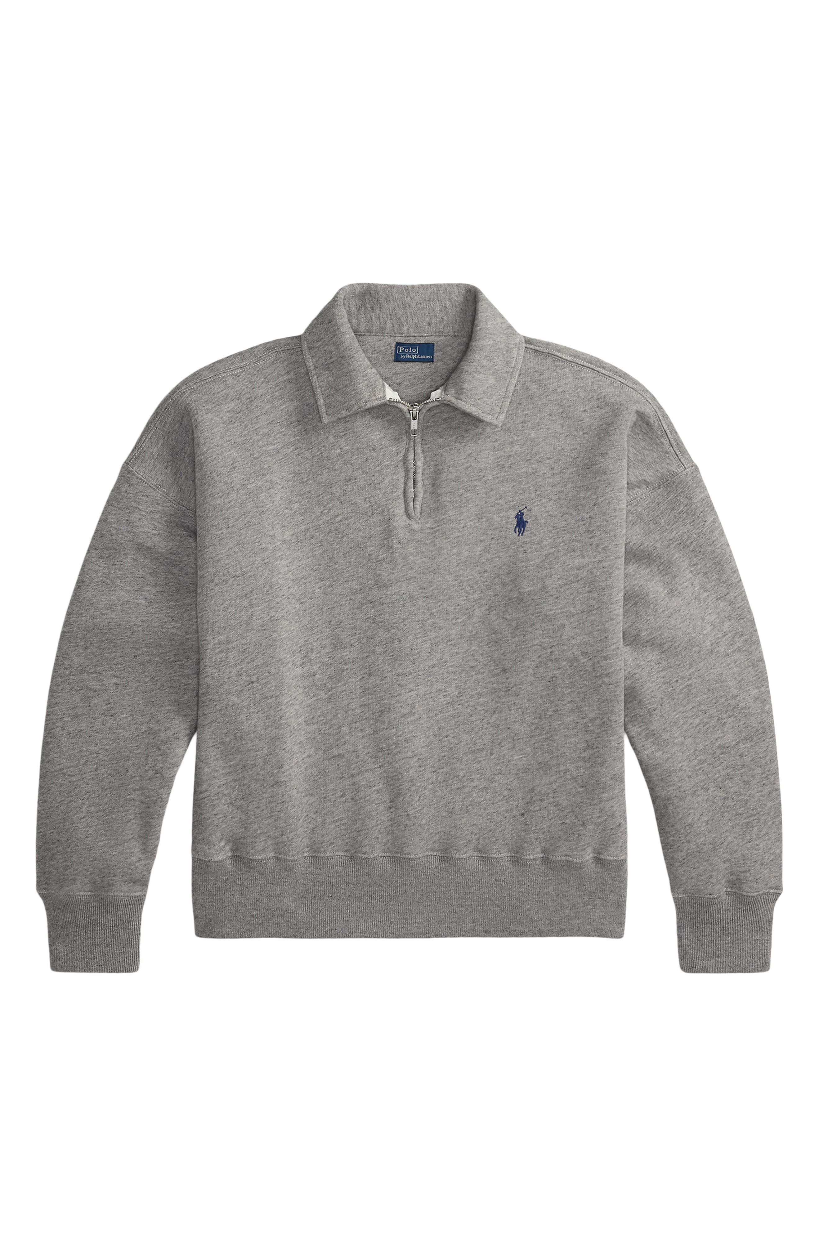 Polo Ralph Lauren Lightweight Fleece Quarter Zip Pullover (Women