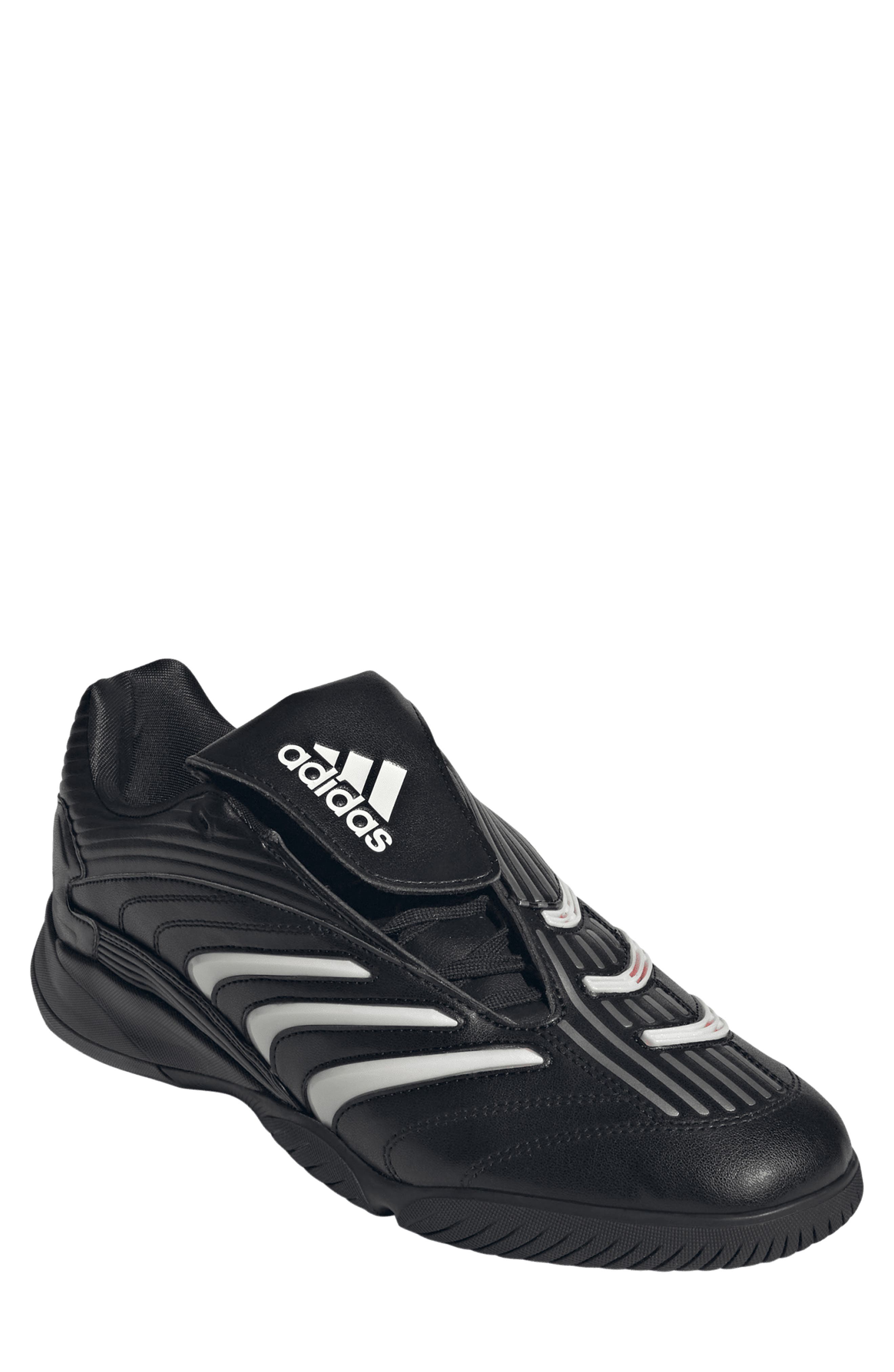 adidas Gender Inclusive Predator Sala Soccer Sneaker, Main, color, Black/Zero Metallic/Lucid Red