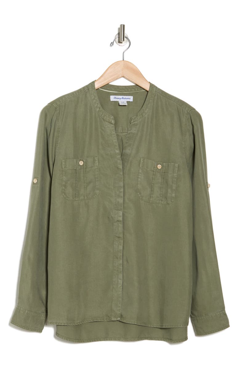 Tommy Bahama Mission Beach Long Sleeve Shirt, Alternate, color, Tea Leaf