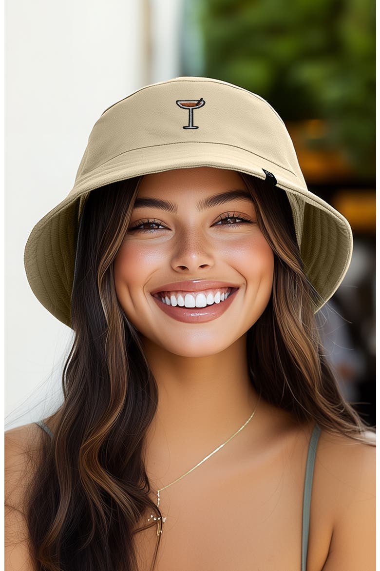 Coffee Martini Bucket Hat, Alternate, color, Sesame Beige