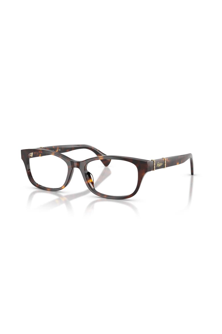 52mm Rectangle optical glasses, Main, color, Tortoise