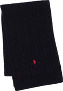 Polo Ralph Lauren Cable Merino Wool Blend Scarf
