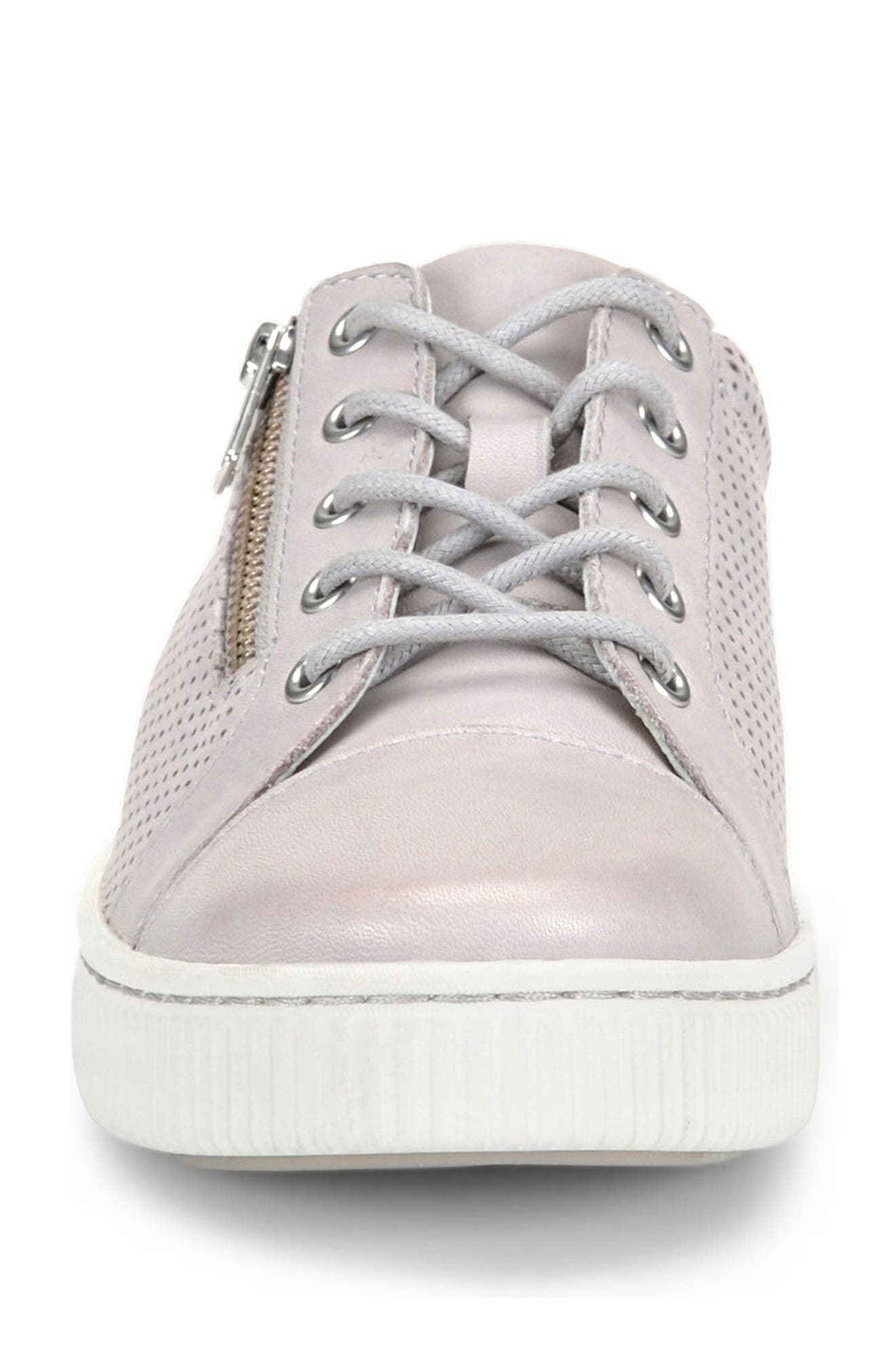 Tamara Perforated Sneaker, Alternate, color, LIGHT GREY LEATHER