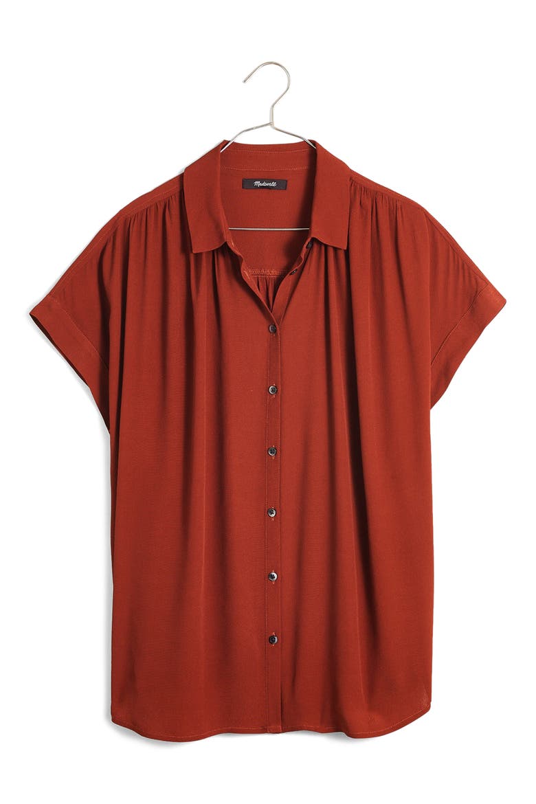Central Drapey Shirt, Alternate, color, STAINED MAHOGANY