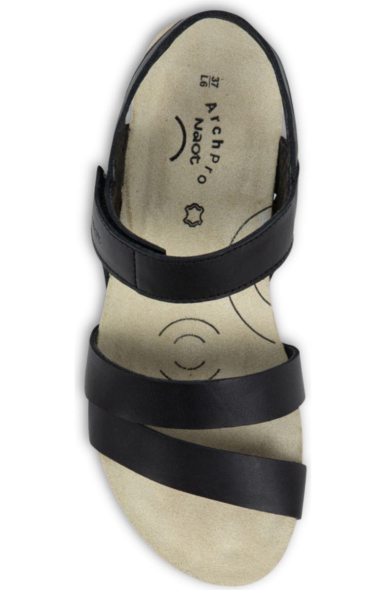 Naot Kayla Arch Pro Sandal, Alternate, color, Black Leather