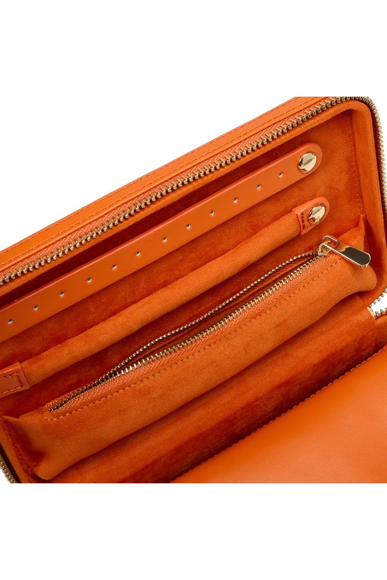 Maria Medium Zip Jewelry Case, Alternate, color, Tangerine