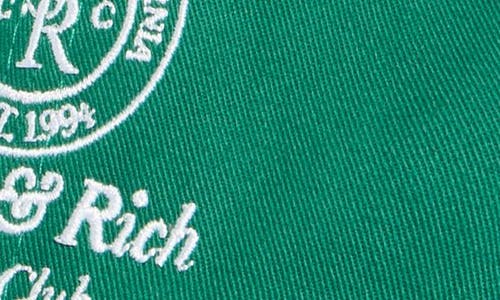 Sporty And Rich Crown Tennis Embroidered-logo Baseball Cap In Green