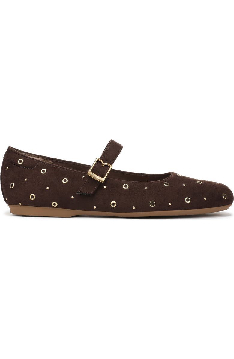 Dr. Scholl's <p>Wexley Studded Mary Jane Flat (Women)</p>, Alternate, color, Dark Umber Microfiber