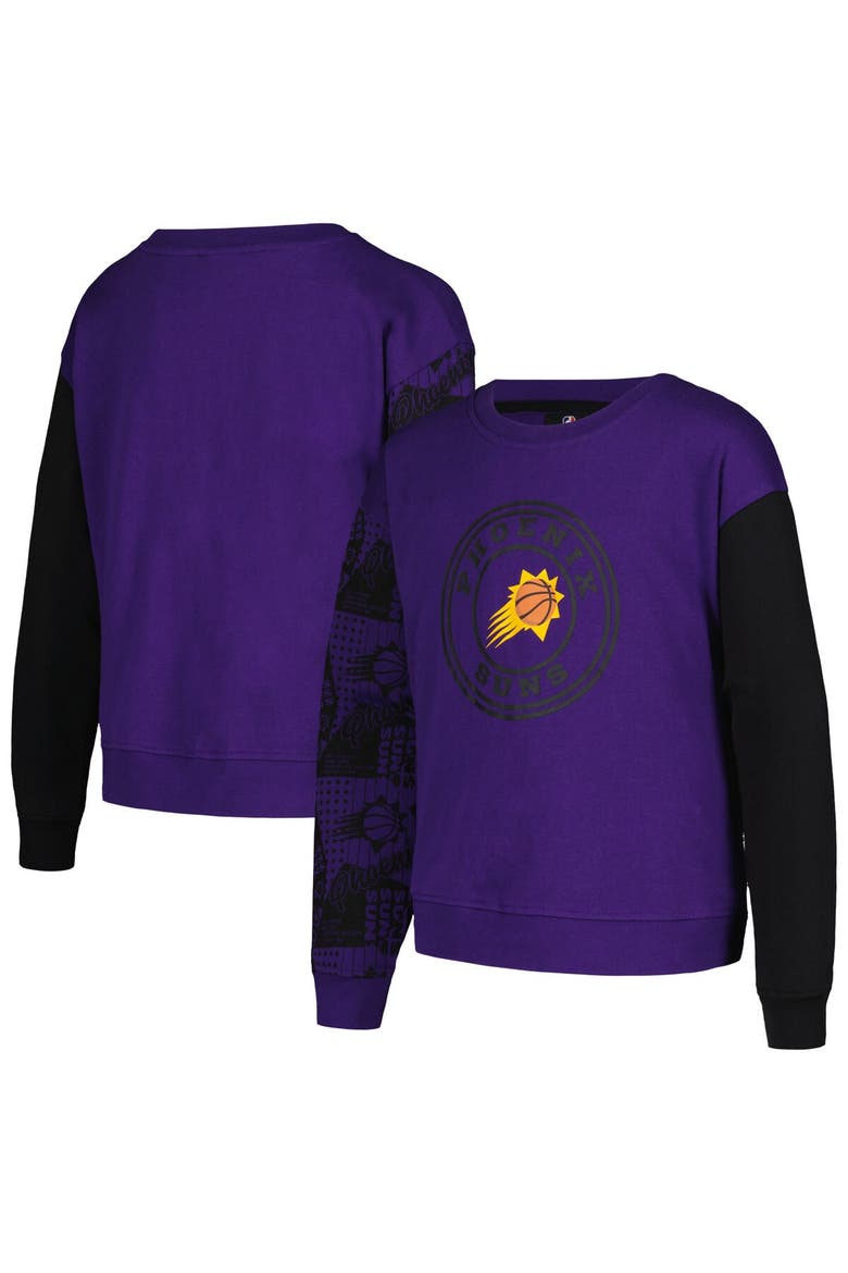 Girls Youth Purple Phoenix Suns Trifecta Pullover Sweatshirt, Main, color, Purple