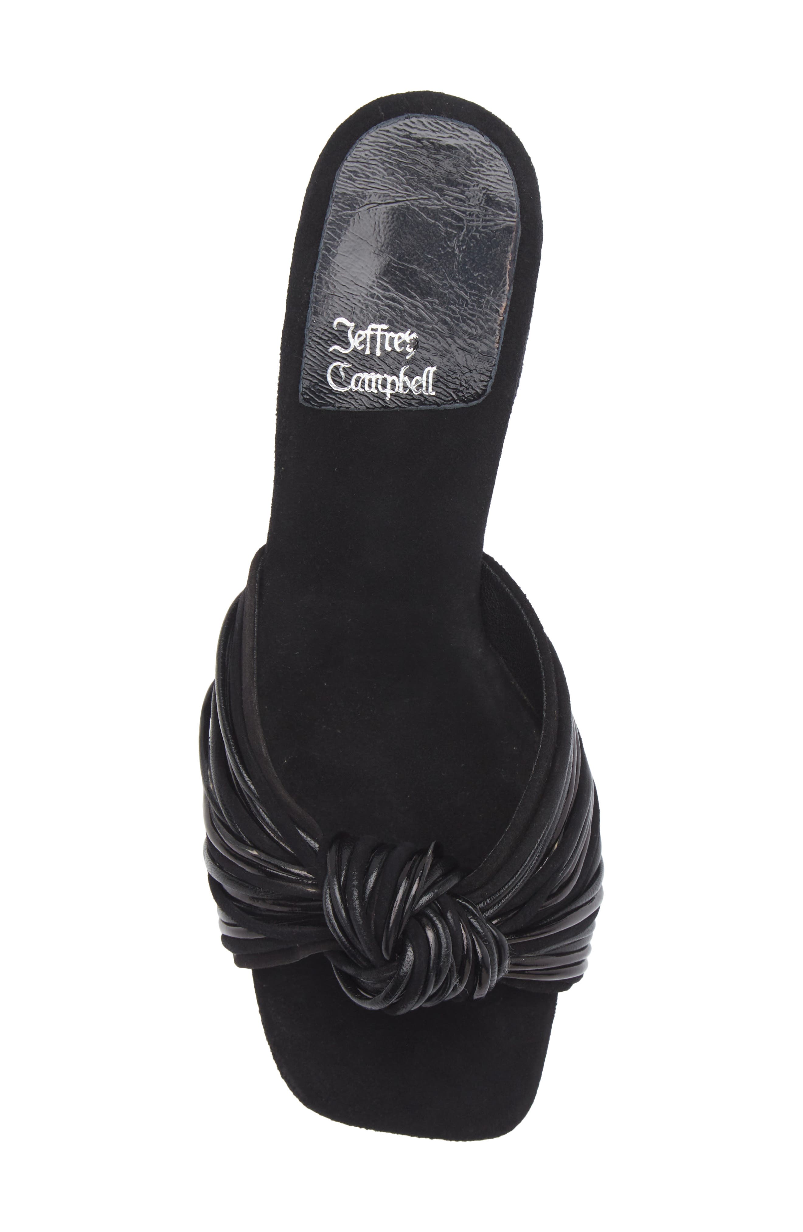 Jeffrey Campbell Melonger Slide Sandal, Alternate, color, Black Suede Combo