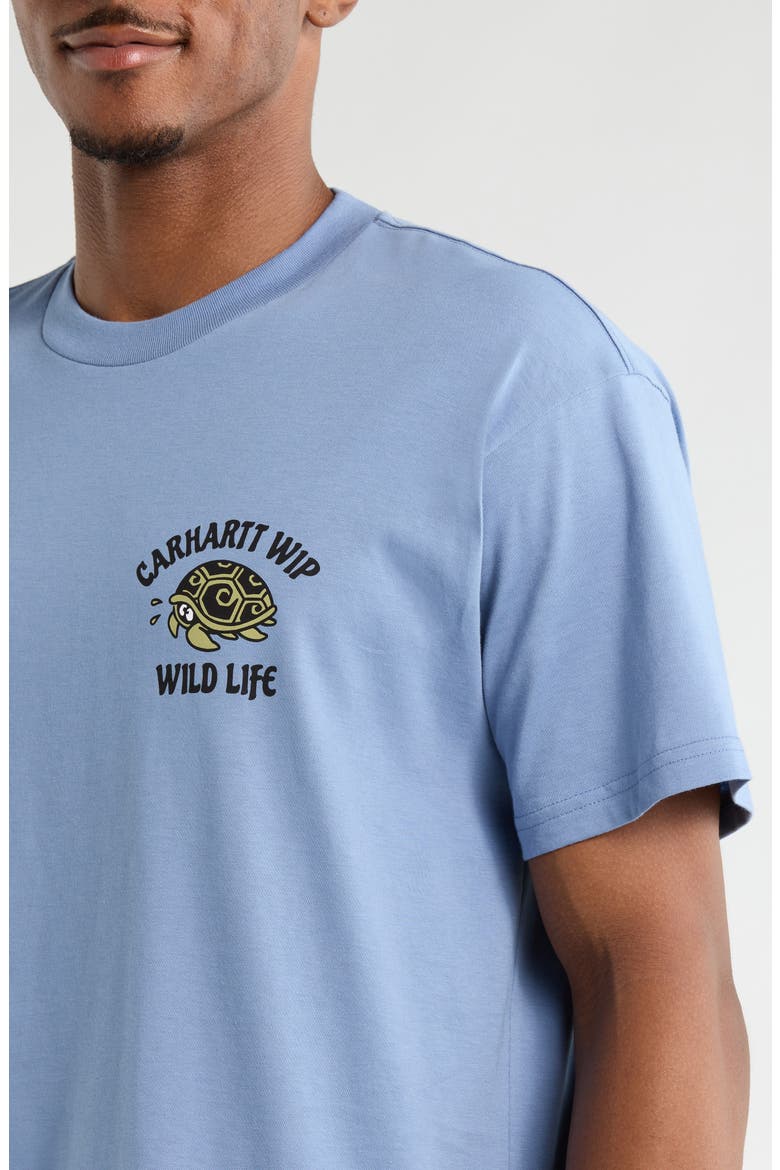 Wild Life Organic Cotton Graphic T-Shirt, Alternate, color, GENTLE BLUE