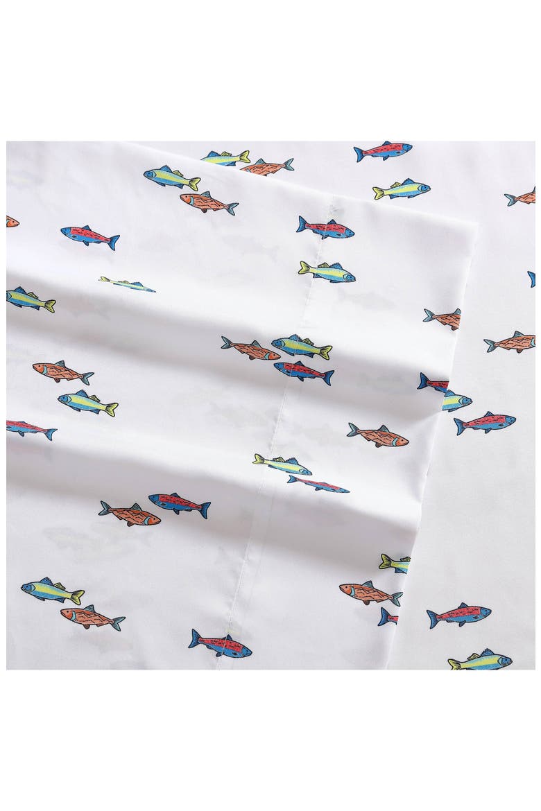 Fish Lake Sheet Set, Alternate, color, WHITE