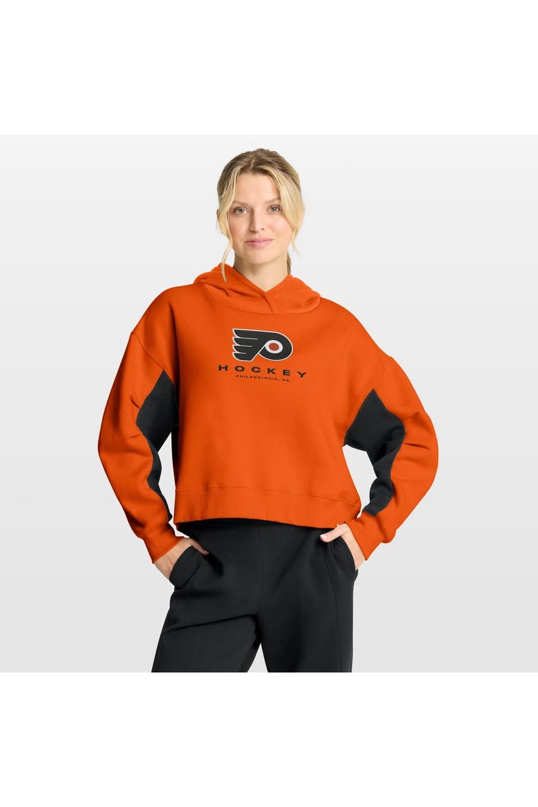 Women's Fanatics Orange Philadelphia Flyers Back Check Boxy Hoodie, Main, color, Orange